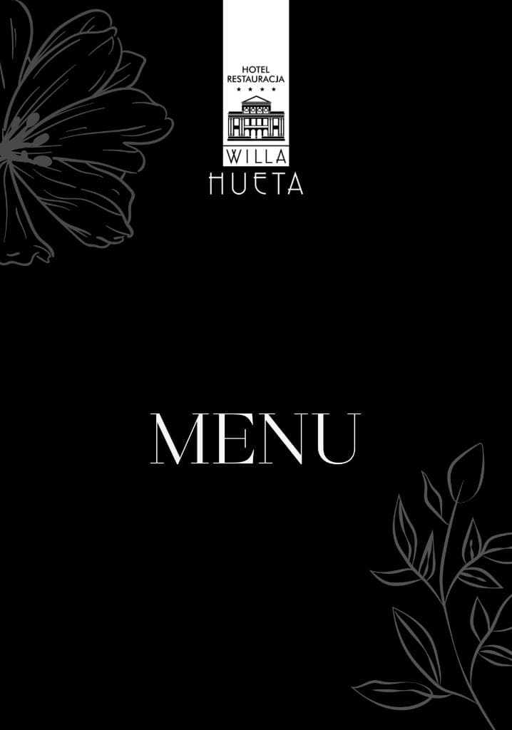 Okładka menu restauracji